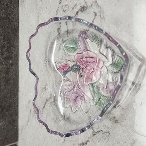 Vintage Mikasa Opalescent Dish w/Scalloped Edges